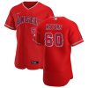 Amazing Los Angeles Angels #60 Mike Mayers Men's Nike Red Alternate 2020 Authentic Player MLB Jersey