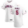 Amazing Los Angeles Angels #5 Albert Pujols Men's Nike White Home 2020 Authentic Player MLB Jersey