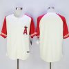 Stunning Angels of Anaheim Blank Cream/Red Exclusive New Cool Base Stitched MLB Jersey