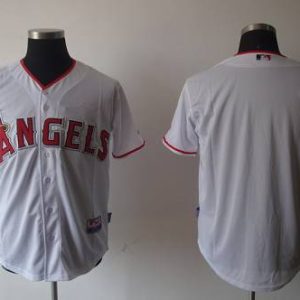 HighQuality Angels of Anaheim Blank White Cool Base Stitched MLB Jersey