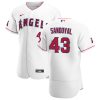 Impressive Los Angeles Angels #43 Patrick Sandoval Men's Nike White Home 2020 Authentic Player MLB Jersey