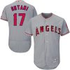 Fantastic Angels of Anaheim #17 Shohei Ohtani Grey Flexbase Authentic Collection Stitched MLB Jersey