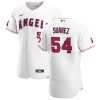 Delightful Los Angeles Angels #54 Jose Suarez Men's Nike White Home 2020 Authentic Player MLB Jersey