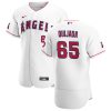 Exceptional Los Angeles Angels #65 Jose Quijada Men's Nike White Home 2020 Authentic Player MLB Jersey
