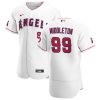 Superb Los Angeles Angels #99 Keynan Middleton Men's Nike White Home 2020 Authentic Player MLB Jersey