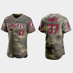 Amazing Los Angeles Angels #37 Dylan Bundy Men's Nike 2021 Armed Forces Day Authentic MLB Jersey  Camo