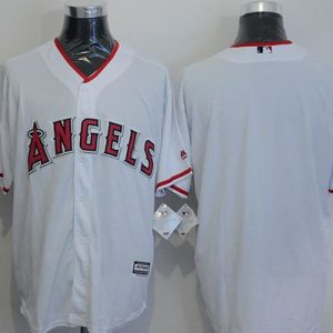 HighQuality Angels of Anaheim Blank White New Cool Base Stitched MLB Jersey