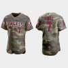 Amazing Los Angeles Angels #7 Jo Adell Men's Nike 2021 Armed Forces Day Authentic MLB Jersey  Camo