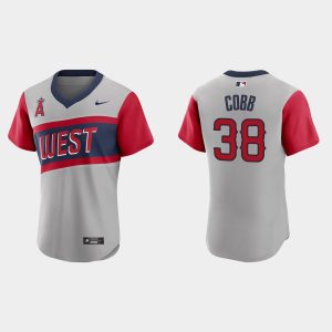 HighQuality Los Angeles Angels #38 Alex Cobb Men's Nike Gray 2021 Little League Classic Authentic MLB Jersey