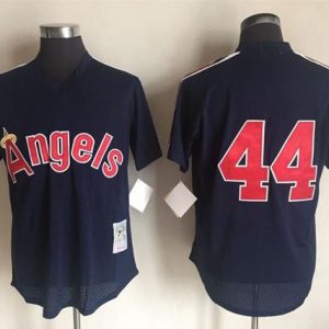 HighQuality Mitchell And Ness 1984 Angels of Anaheim #44 Reggie Jackson Navy Blue Throwback Stitched MLB Jersey