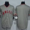 Impressive Angels of Anaheim Blank Grey New Cool Base Stitched MLB Jersey