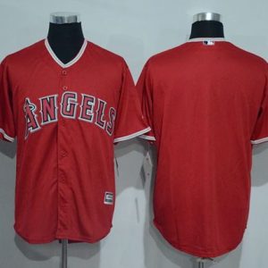 Premium Angels of Anaheim Blank Red New Cool Base Stitched MLB Jersey