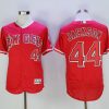 Premium Angels of Anaheim #44 Reggie Jackson Red Flexbase Authentic Collection Stitched MLB Jersey