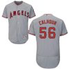 Exceptional Angels of Anaheim #56 Kole Calhoun Grey Flexbase Authentic Collection Stitched MLB Jersey