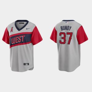 Superb Los Angeles Angels #37 Dylan Bundy Men's Nike Gray 2021 Little League Classic Game MLB Jersey