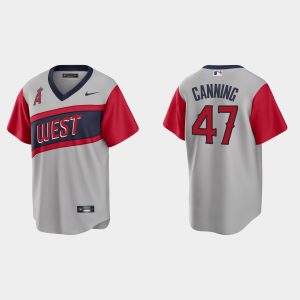 Fantastic Los Angeles Angels #47 Griffin Canning Men's Nike Gray 2021 Little League Classic Game MLB Jersey