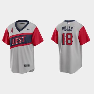 Premium Los Angeles Angels #18 Jose Rojas Men's Nike Gray 2021 Little League Classic Game MLB Jersey