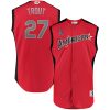 Superb Angels of Anaheim #27 Mike Trout Red 2019 All Star American League Stitched MLB Jersey