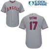 Stunning Angels of Anaheim #17 Shohei Ohtani Grey New Cool Base Stitched MLB Jersey