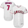 HighQuality Angels of Anaheim #7 Zack Cozart White Flexbase Authentic Collection Stitched MLB Jersey
