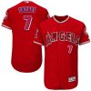 Amazing Angels of Anaheim #7 Zack Cozart Red Flexbase Authentic Collection Stitched MLB Jersey