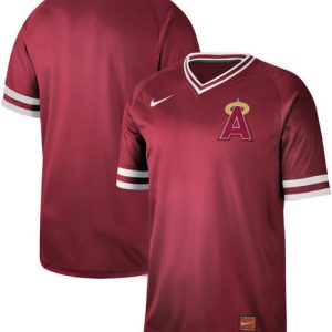 Stunning Nike Angels of Anaheim Blank Red Authentic Cooperstown Collection Stitched MLB Jersey