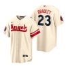 Delightful Los Angeles Angels #23 Archie Bradley Cream Men's MLB Nike 2022 City Connect Game Jersey