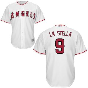 Amazing Angels of Anaheim #9 Tommy La Stella White New Cool Base Stitched MLB Jersey