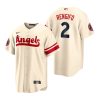 Premium Los Angeles Angels #2 Luis Rengifo Cream Men's MLB Nike 2022 City Connect Game Jersey