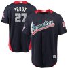 HighQuality Angels of Anaheim #27 Mike Trout Navy Blue 2018 All Star American League Stitched MLB Jersey