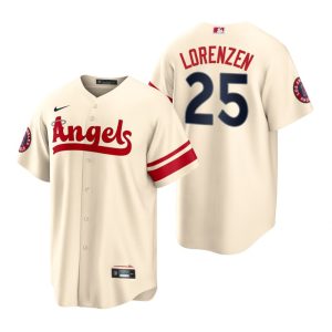 HighQuality Los Angeles Angels #25 Michael Lorenzen Cream Men's MLB Nike 2022 City Connect Game Jersey