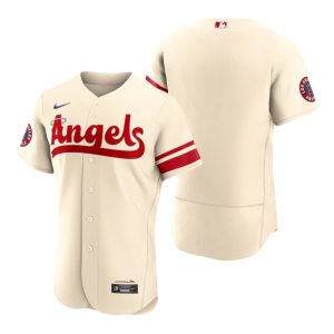 Fantastic Los Angeles Angels Blank Cream Men's MLB Nike Authentic 2022 City Connect Jersey