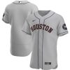 Delightful Houston Astros Men's Nike Gray Road 2020 Authentic Official Team MLB Jersey