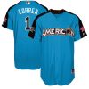 Superb Astros #1 Carlos Correa Blue 2017 All Star American League Stitched MLB Jersey