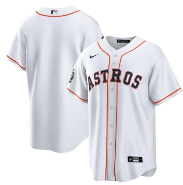 Exceptional Houston Astros Blank White 2022 World Series Home Stitched Men's Nike MLB Jersey