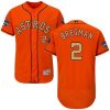 Amazing Astros #2 Alex Bregman Orange FlexBase Authentic 2018 Gold Program Cool Base Stitched MLB Jersey