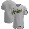 Impressive Oakland Athletics Men's Nike Gray Road 2020 Authentic Official Team MLB Jersey
