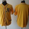 Premium Athletics Blank Yellow Cool Base Stitched MLB Jersey