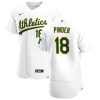 Fantastic Oakland Athletics #18 Chad Pinder Men's Nike White Home 2020 Authentic Player MLB Jersey
