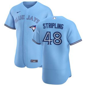 Amazing Toronto Blue Jays #48 Ross Stripling Men's Nike Light Blue Alternate 2020 Authentic Player MLB Jersey