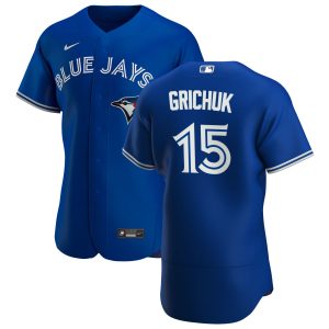 Superb Toronto Blue Jays #15 Randal Grichuk Men's Nike Royal Alternate 2020 Authentic Player MLB Jersey