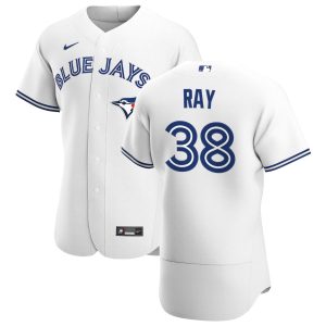 Exceptional Toronto Blue Jays #38 Robbie Ray Men's Nike White Home 2020 Authentic Player MLB Jersey