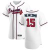 Impressive Atlanta Braves #15 Sean Newcomb Men's Nike White Home 2020 Authentic Player MLB Jersey