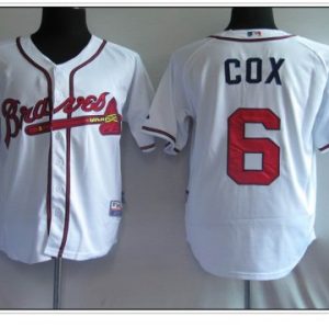 Delightful Braves #6 Bobby Cox White Cool Base Stitched MLB Jersey