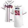 Fantastic Atlanta Braves #51 Will Smith Men's Nike White Home 2020 Authentic Player MLB Jersey