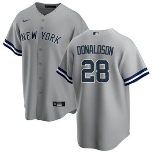 Delightful New York Yankees #28 Josh Donaldson Men's Nike Gray Road MLB Jersey