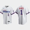 HighQuality Atlanta Braves #1 Ozzie Albies White Men's Nike 2021 City Connect Replica MLB Jersey