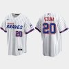 Amazing Atlanta Braves #20 Marcell Ozuna White Men's Nike 2021 City Connect Replica MLB Jersey