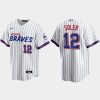 Delightful Atlanta Braves #12 Jorge Soler White Men's Nike 2021 City Connect Replica MLB Jersey