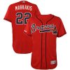 Stunning Braves #22 Nick Markakis Red Flexbase Authentic Collection Stitched MLB Jersey